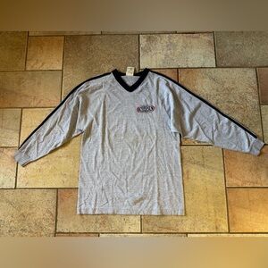 NHRA Drag Racing Men’s Unisex Gray  Vintage Long Sleeve T Shirt Size Medium